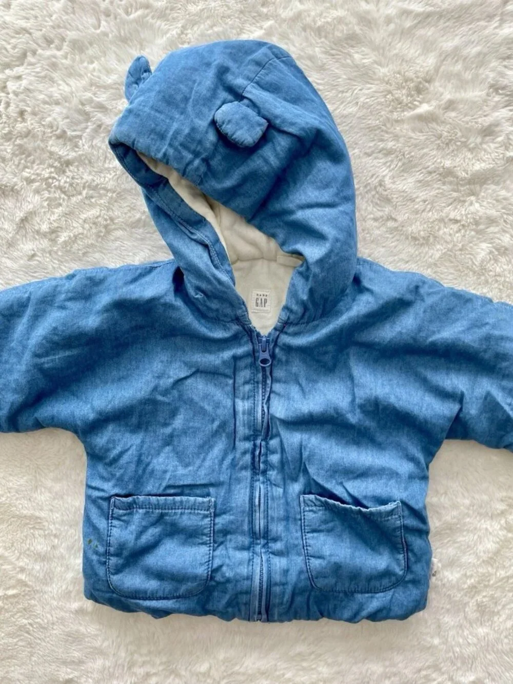 SALE! Baby GAP Hooded Jacket Blue Size 18-24 Months